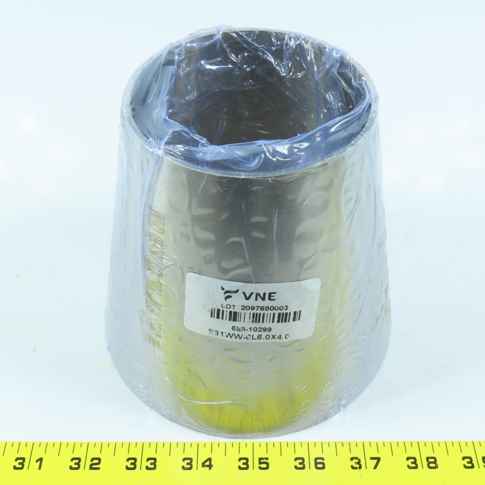 VNE E31WW-6L6.0X4.0 Buttweld Concentric Reducer 316L Sanitary Stainless Steel