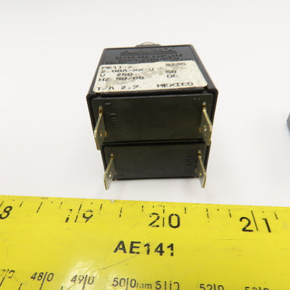 Airpax PR11-2 PR21-2 2 Amp 5 Amp Circuit Breaker 250VAC 50VDC Lot Of 4