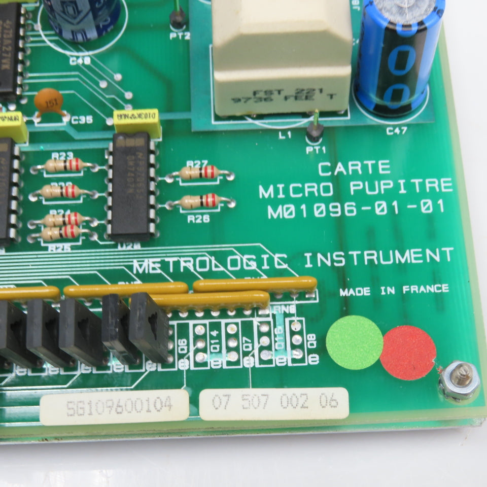 Metrologic Instrument M01096-01-01 Carte Micro Pupitre Console Circuit Board