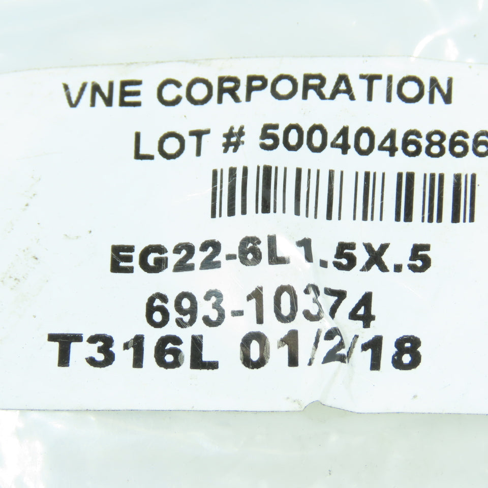 VNE EG22-6L1.5x.5 Female Adapter 304 Sanitary Stainless Steel Clamp x FNPT