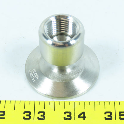 VNE EG22-6L1.5x.5 Female Adapter 304 Sanitary Stainless Steel Clamp x FNPT