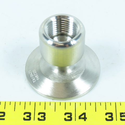 VNE EG22-6L1.5x.5 Female Adapter 304 Sanitary Stainless Steel Clamp x FNPT