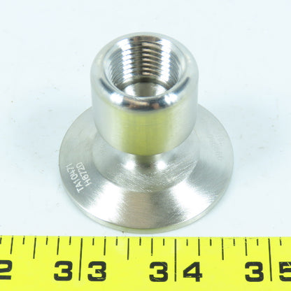 VNE EG22-6L1.5x.5 Female Adapter 304 Sanitary Stainless Steel Clamp x FNPT