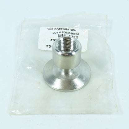 VNE EG22-6L1.5x.5 Female Adapter 304 Sanitary Stainless Steel Clamp x FNPT