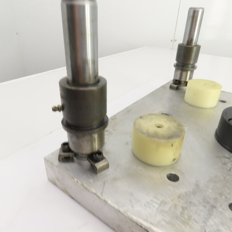 4 Post 16" x 16" Aluminum Die Shoe Punch Press Base 13" Centers 1-1/4" Posts