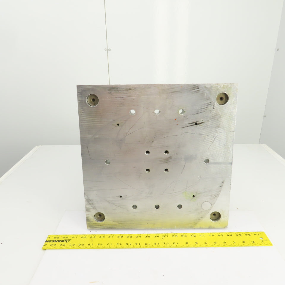 4 Post 16" x 16" Aluminum Die Shoe Punch Press Base 13" Centers 1-1/4" Posts