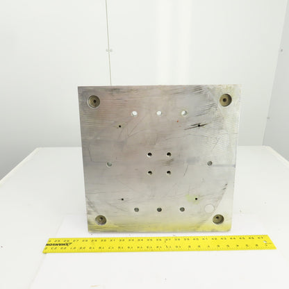 4 Post 16" x 16" Aluminum Die Shoe Punch Press Base 13" Centers 1-1/4" Posts