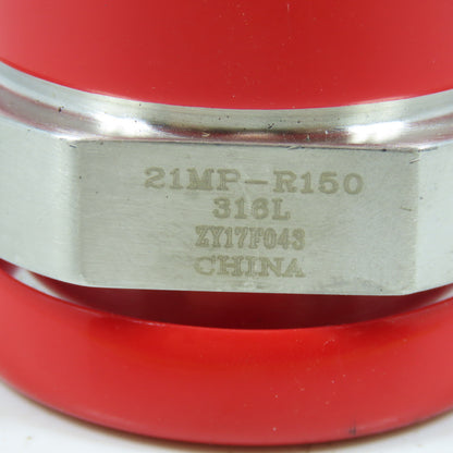 Dixon 21MP-R150 1-1/2" Male Adapter 304 Sanitary Stainless Steel Clamp x MNPT