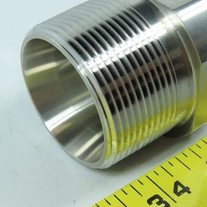 Dixon 21MP-R150 1-1/2" Male Adapter 304 Sanitary Stainless Steel Clamp x MNPT