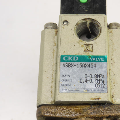 CKD NSBX-15AX454 Solenoid Valve 0-0.8 MPA