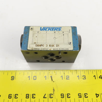 Vickers DGMPC-3-BAK-21 Hydraulic Check Valve