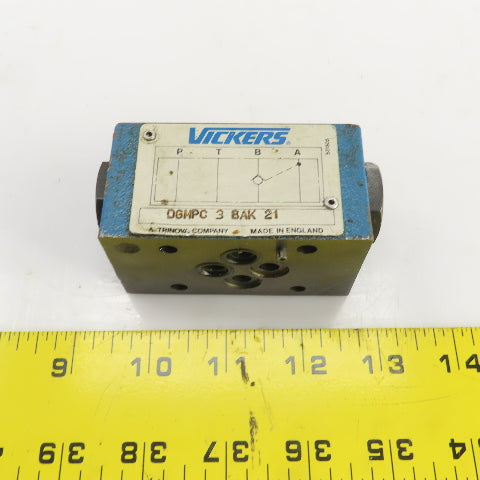 Vickers DGMPC-3-BAK-21 Hydraulic Check Valve