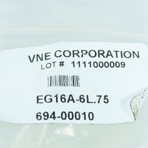VNE EG16A-6L.75 3/4" Sanitary Stainless Steel Pipe End Cap 316L Lot of 9