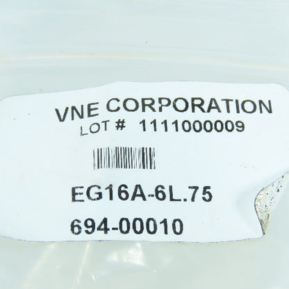 VNE EG16A-6L.75 3/4" Sanitary Stainless Steel Pipe End Cap 316L Lot of 9