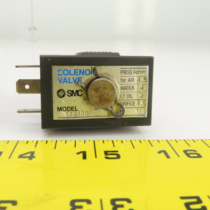 SMC VX2130 2 Port Solenoid Valve Air,Gas,Water Lot Of 4