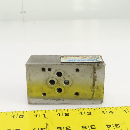 Vickers Power Systems 726571 RDC Valve Mount Manifold Block