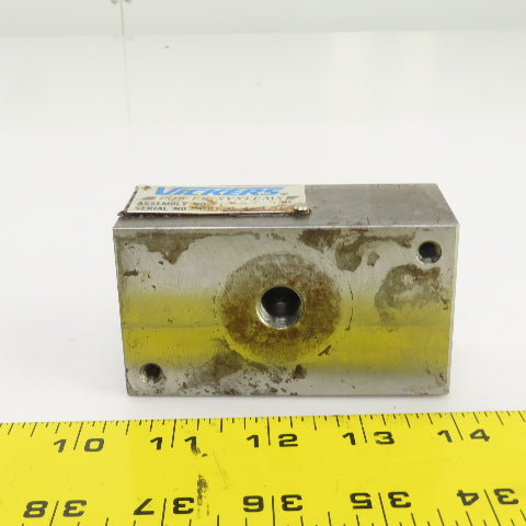 Vickers Power Systems 726571 RDC Valve Mount Manifold Block
