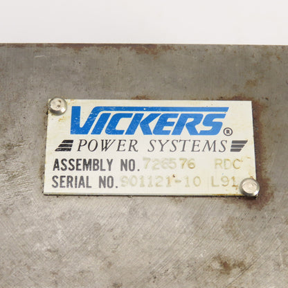 Vickers Power Systems 726576 RDC Valve Mount Manifold Block