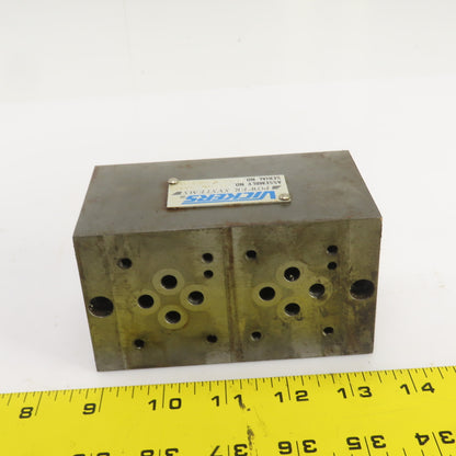 Vickers Power Systems 726576 RDC Valve Mount Manifold Block