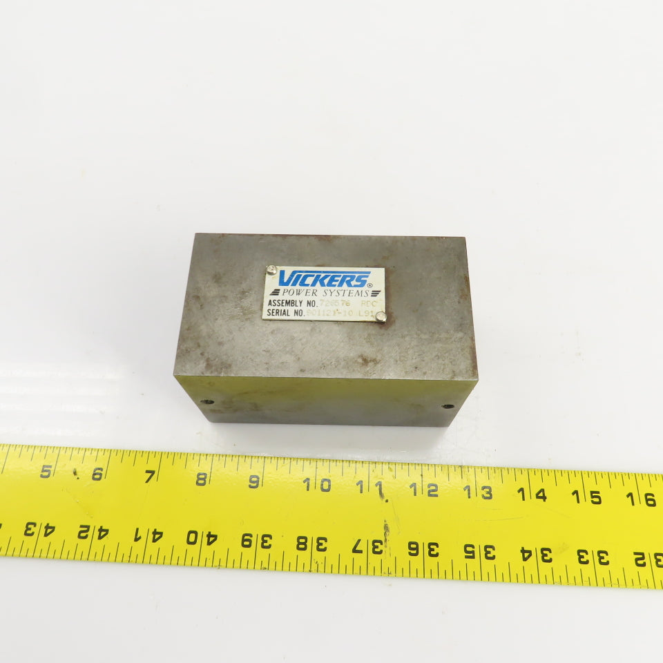 Vickers Power Systems 726576 RDC Valve Mount Manifold Block