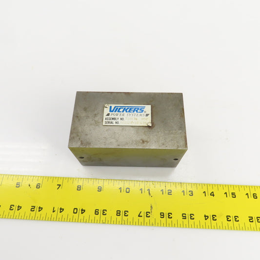 Vickers Power Systems 726576 RDC Valve Mount Manifold Block