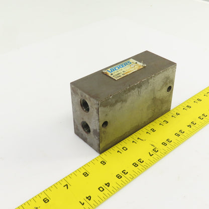 Vickers Power Systems 726574 RDC Valve Mount Manifold Block