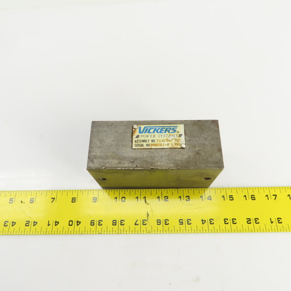 Vickers Power Systems 726574 RDC Valve Mount Manifold Block