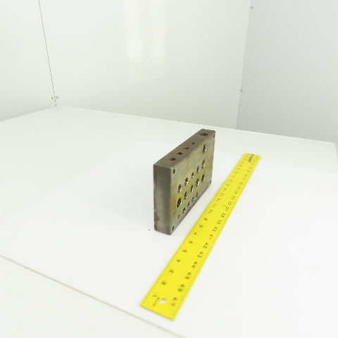 27 Port Hydraulic Manifold Subplate Mounting Block 1/2",3/8",1/4"
