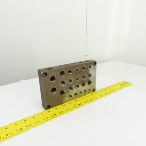 27 Port Hydraulic Manifold Subplate Mounting Block 1/2",3/8",1/4"