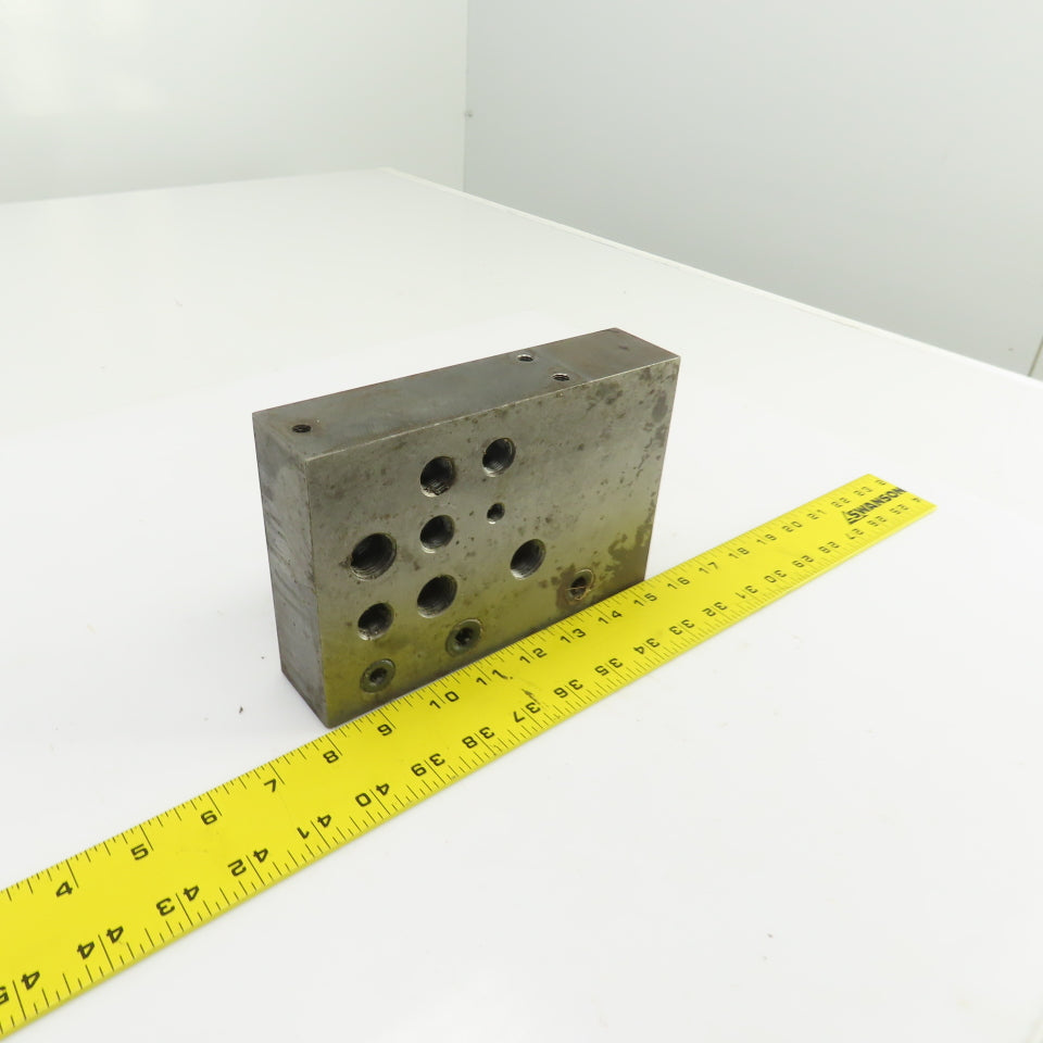 21 Port Hydraulic Manifold Subplate Mounting Block 1/2",3/8",1/4"