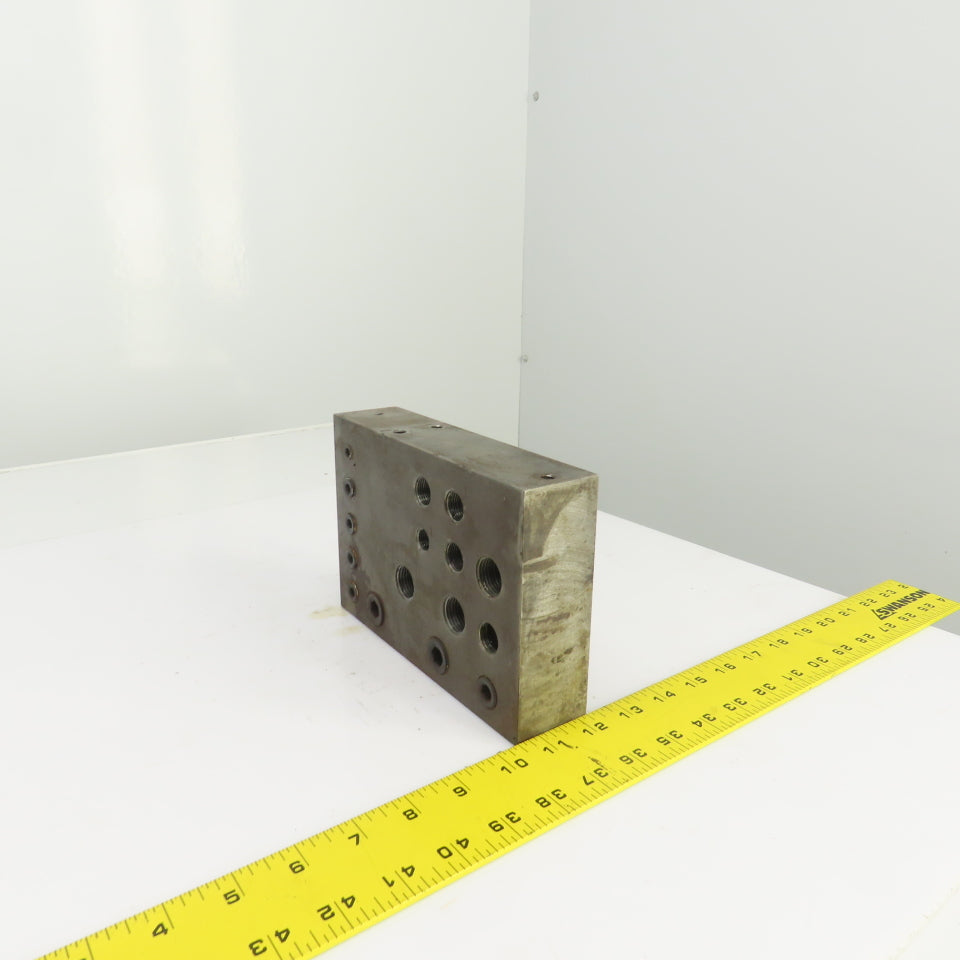 21 Port Hydraulic Manifold Subplate Mounting Block 1/2",3/8",1/4"