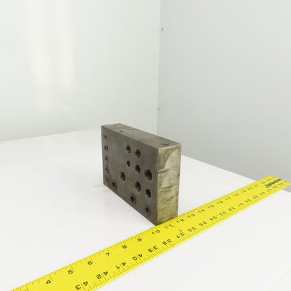 21 Port Hydraulic Manifold Subplate Mounting Block 1/2",3/8",1/4"