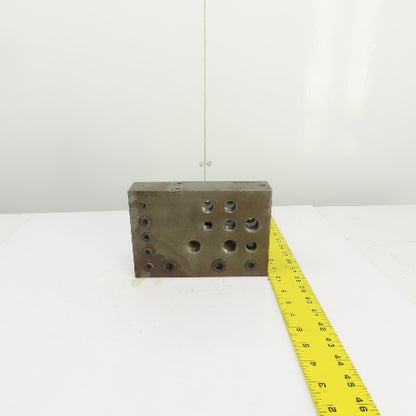 21 Port Hydraulic Manifold Subplate Mounting Block 1/2",3/8",1/4"