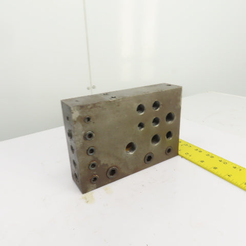 21 Port Hydraulic Manifold Subplate Mounting Block 1/2",3/8",1/4"