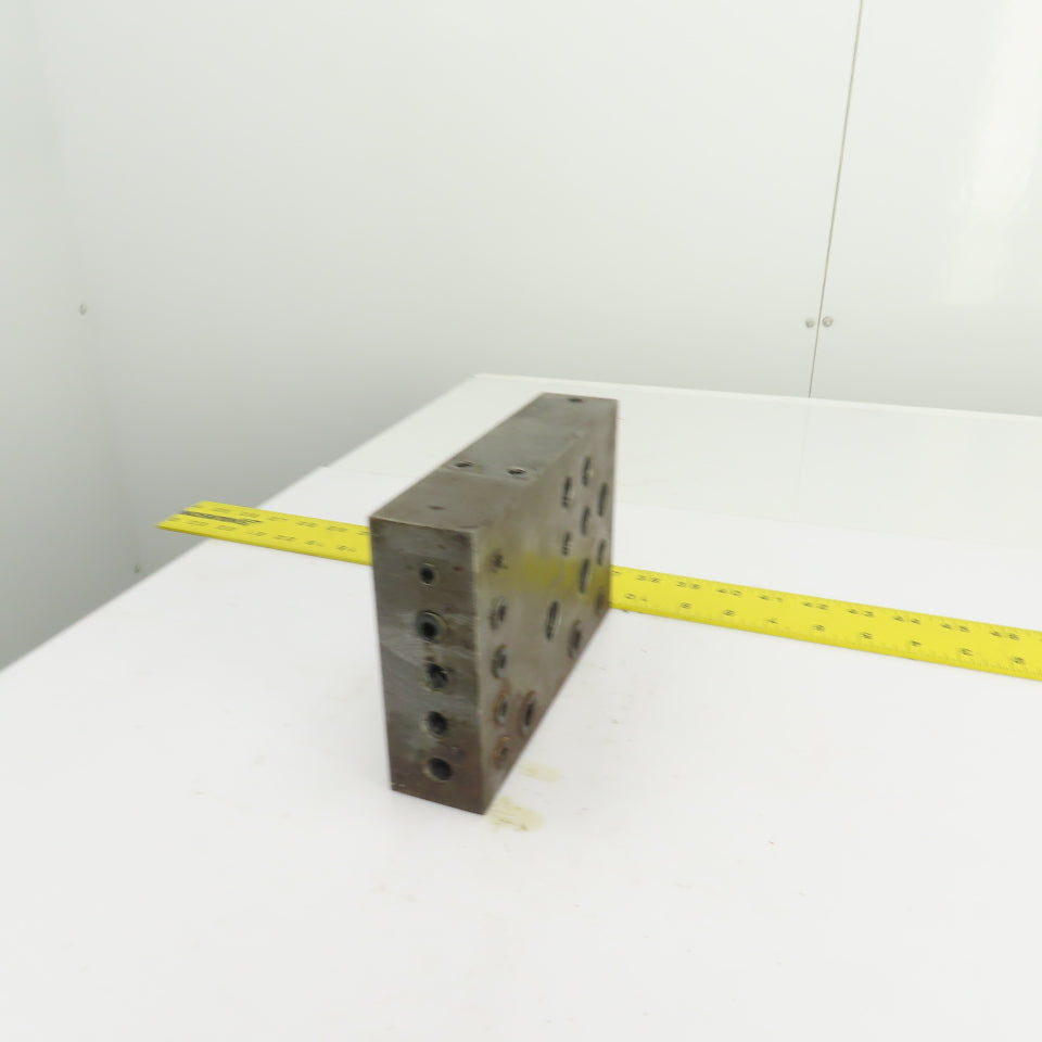 21 Port Hydraulic Manifold Subplate Mounting Block 1/2",3/8",1/4"