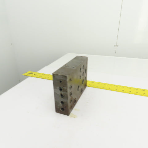 21 Port Hydraulic Manifold Subplate Mounting Block 1/2",3/8",1/4"