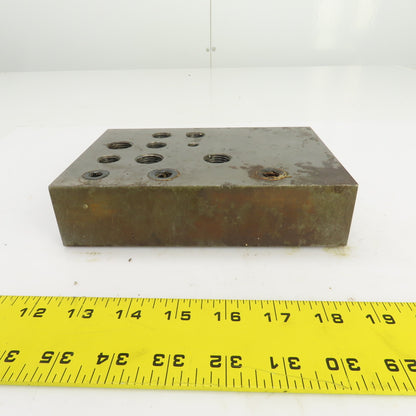21 Port Hydraulic Manifold Subplate Mounting Block 1/2",3/8",1/4"