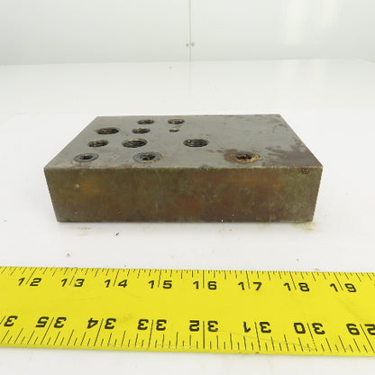 21 Port Hydraulic Manifold Subplate Mounting Block 1/2",3/8",1/4"