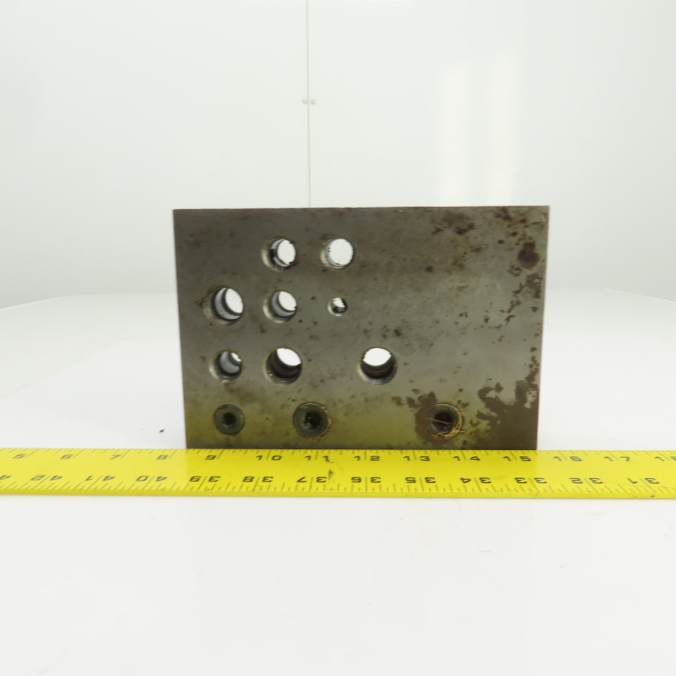 21 Port Hydraulic Manifold Subplate Mounting Block 1/2",3/8",1/4"