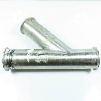3" Stainless Steel Sanitary Lateral 45 Degree Wye Y 13" OAL