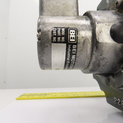 Mitsubishi 7055-3 HA203CBS Permanent Magnet AC Servo Motor W/Encoder 125Y-SD
