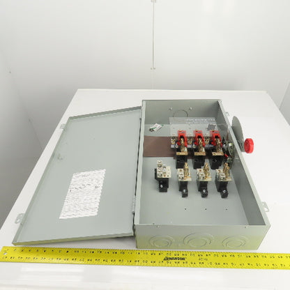 Eaton DH324NRK 200A Heavy Duty Fusible Safety Disconnect Switch 120/240VAC 3REnc