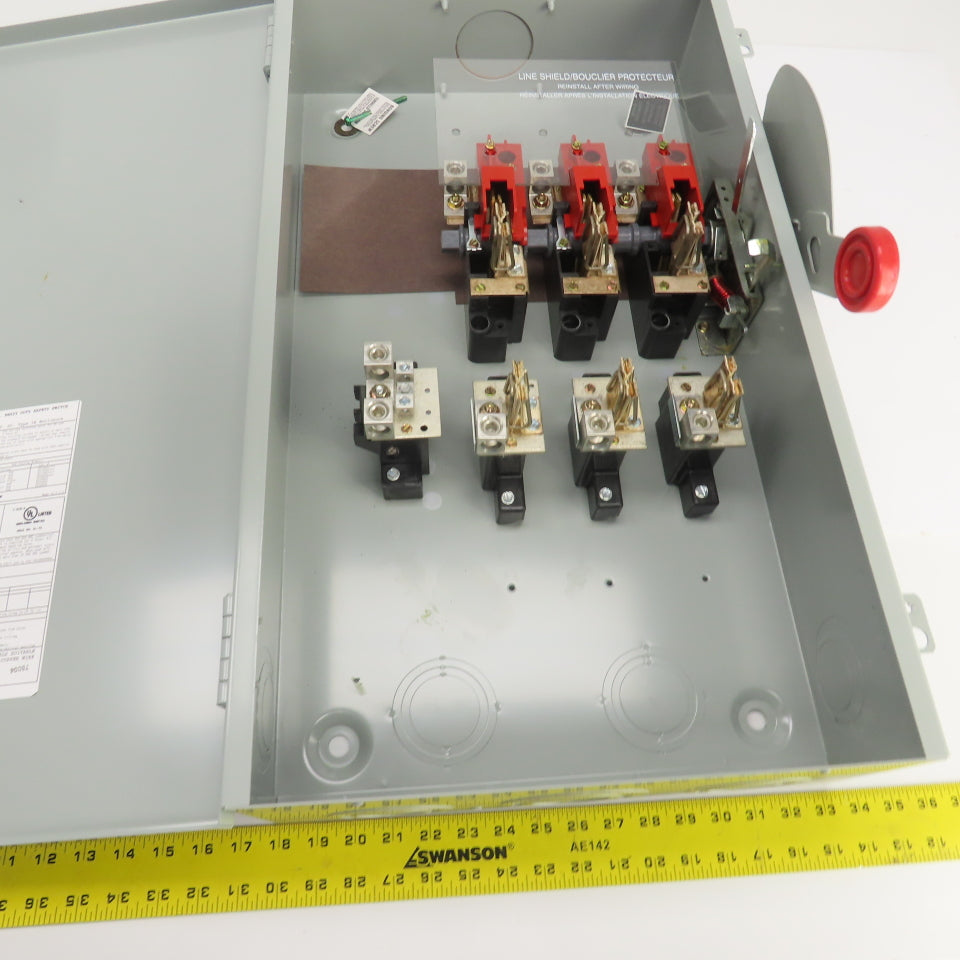 Eaton DH324NRK 200A Heavy Duty Fusible Safety Disconnect Switch 120/240VAC 3REnc