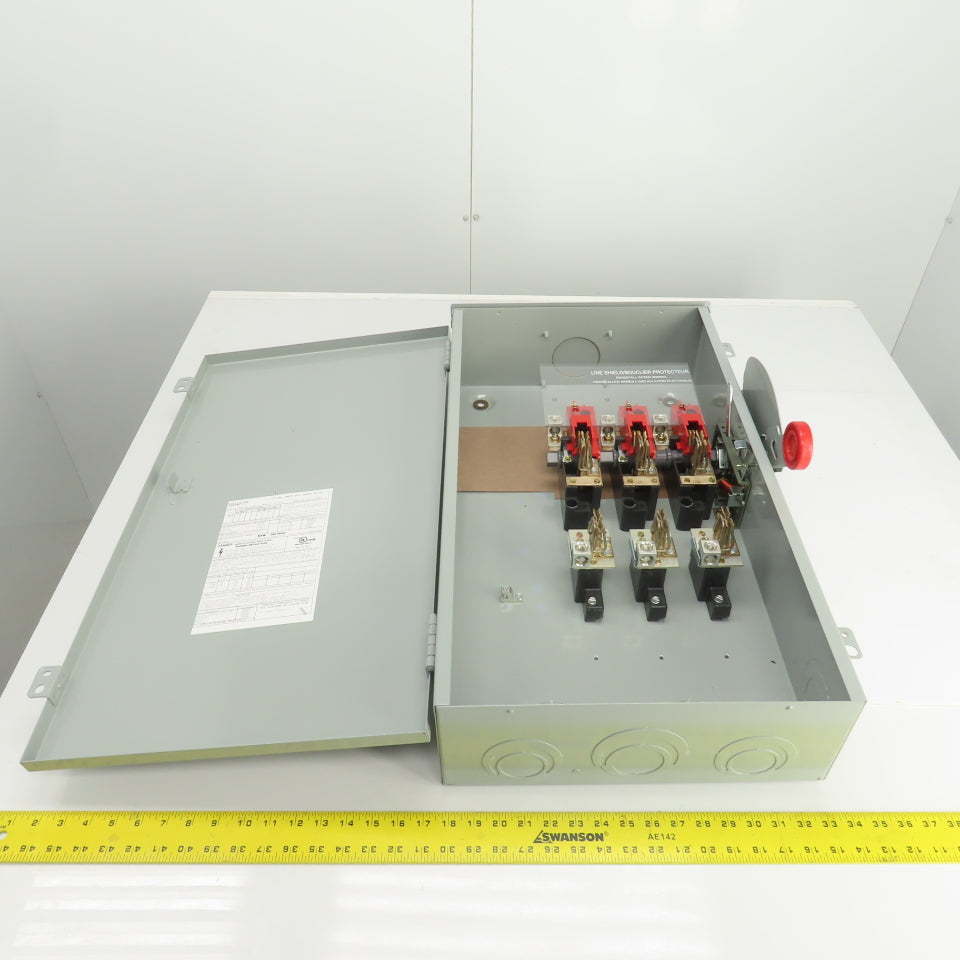 Eaton DH324FRK 200A Heavy Duty Fusible Safety Disconnect Switch 240VAC 250VDC