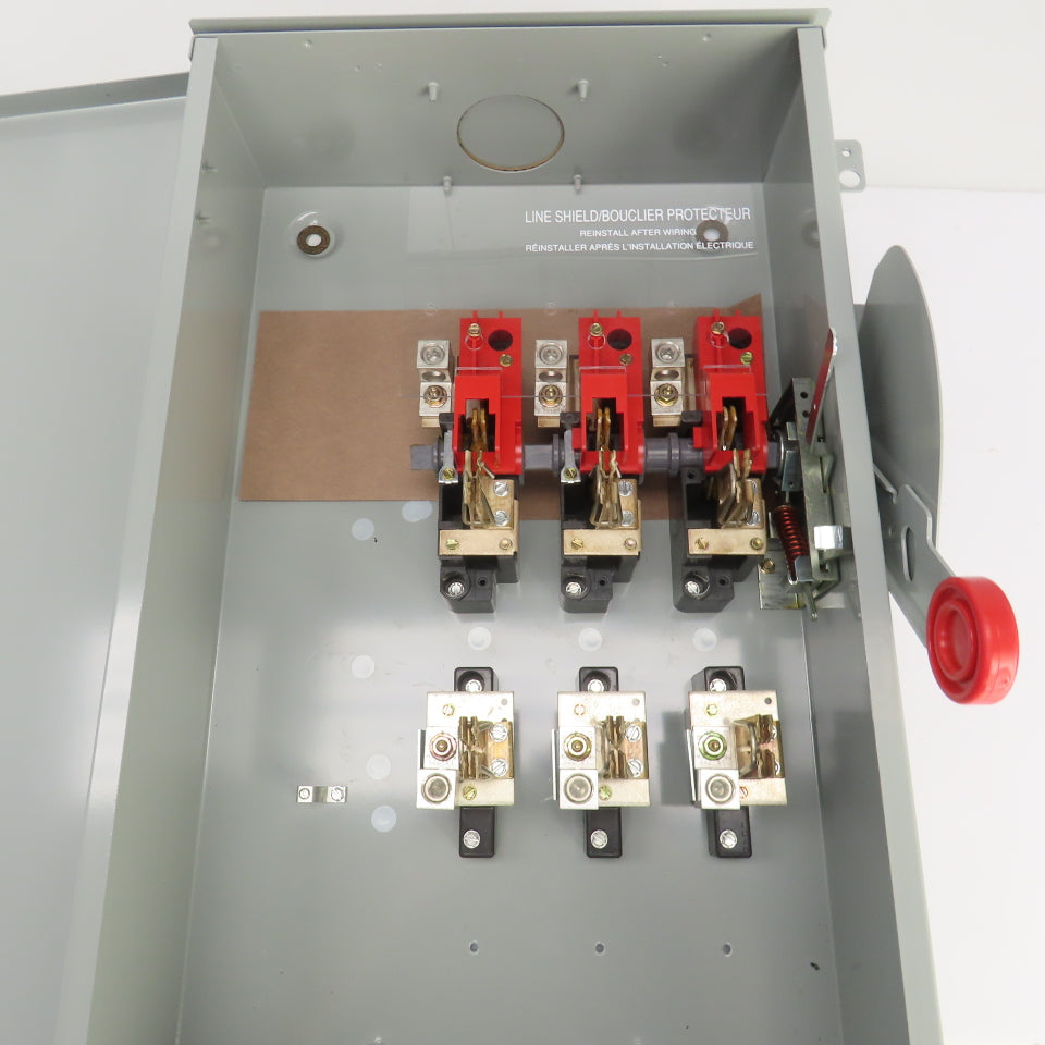 Eaton DH324FRK 200A Heavy Duty Fusible Safety Disconnect Switch 240VAC 250VDC