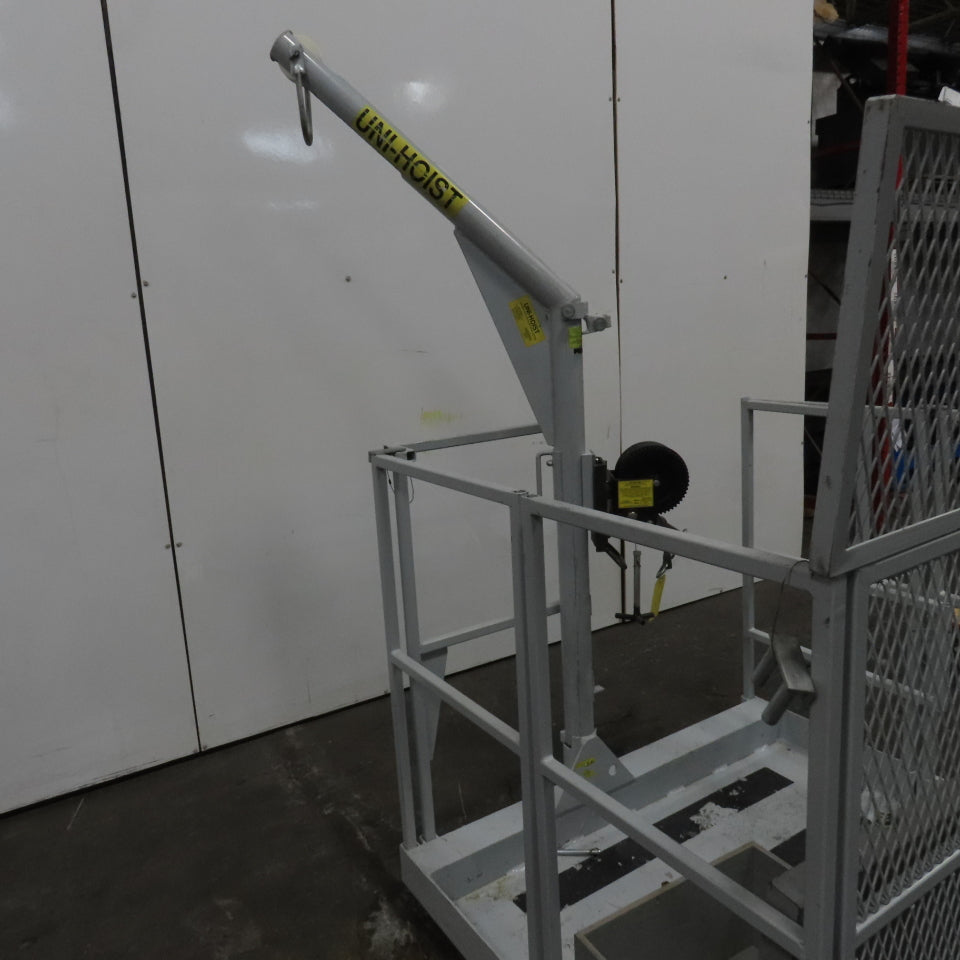 Uni-Hoist 48" x 48" Arial Basket Man Fork Lift Hoist Confined Space 350# Cap.