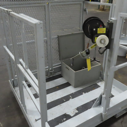 Uni-Hoist 48" x 48" Arial Basket Man Fork Lift Hoist Confined Space 350# Cap.