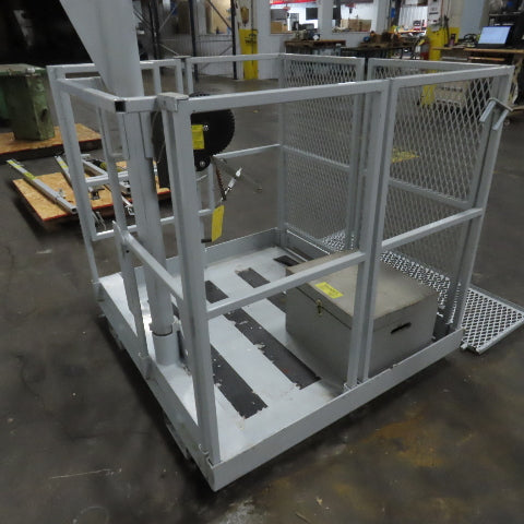 Uni-Hoist 48" x 48" Arial Basket Man Fork Lift Hoist Confined Space 350# Cap.