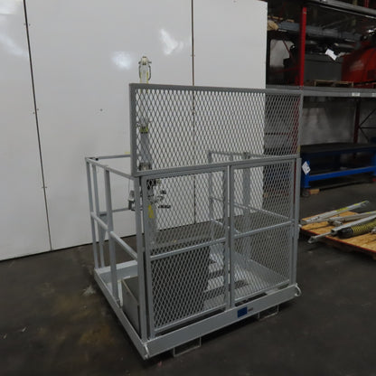 Uni-Hoist 48" x 48" Arial Basket Man Fork Lift Hoist Confined Space 350# Cap.