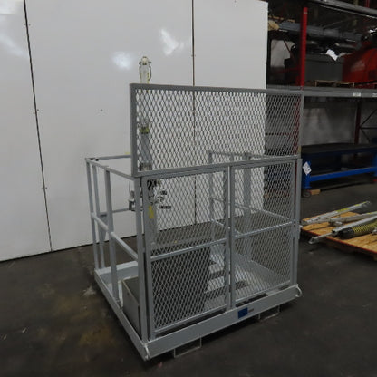 Uni-Hoist 48" x 48" Arial Basket Man Fork Lift Hoist Confined Space 350# Cap.